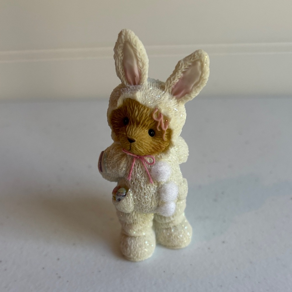 Cherished Teddies White and Pink Bunny Figurine